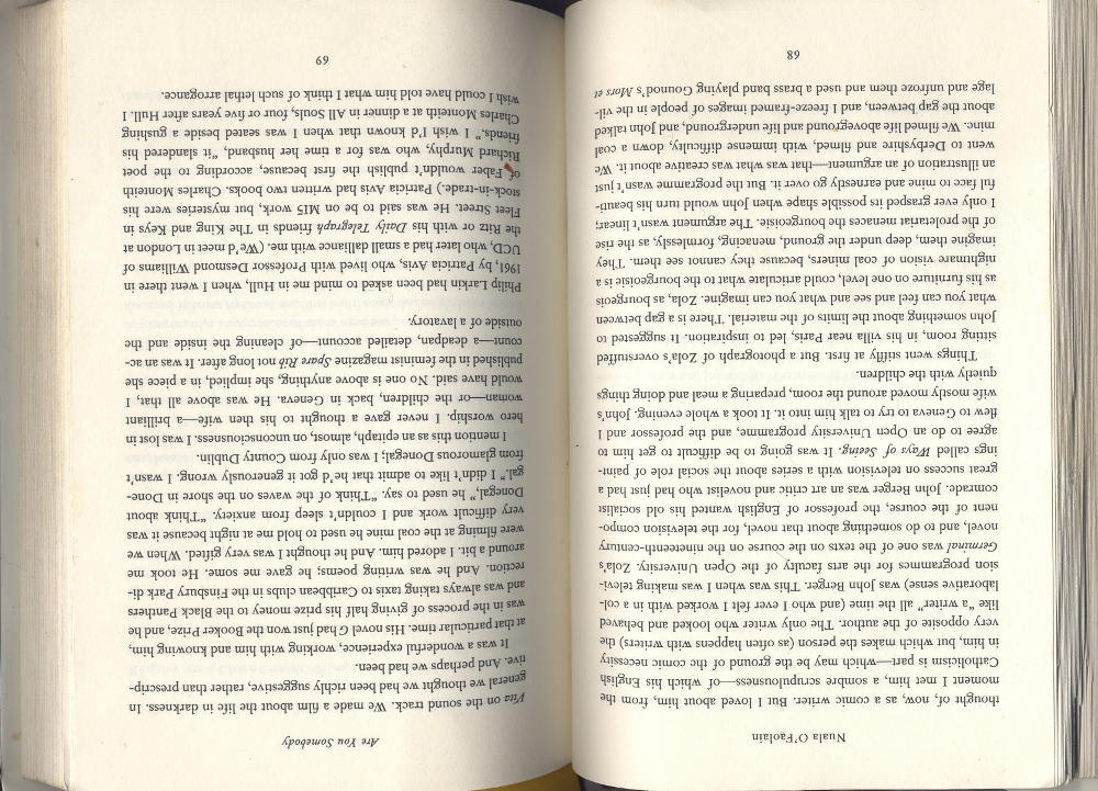 Book turned upside down for inverted reading exercise D2